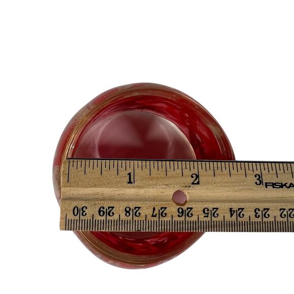 Resin Bangle Bracelets Womens Set of 2 Red Orange Silver Foil Wide Chunky Style - Picture 11 of 13